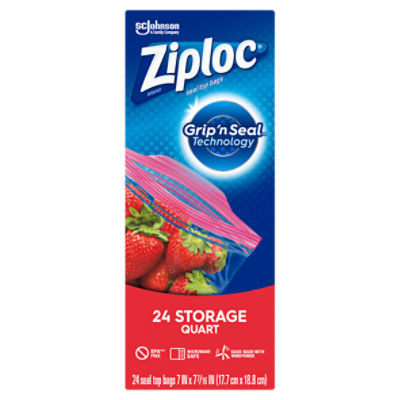 Ziploc Storage Quart Bags with Grip 'n Seal Technology (216 Count)