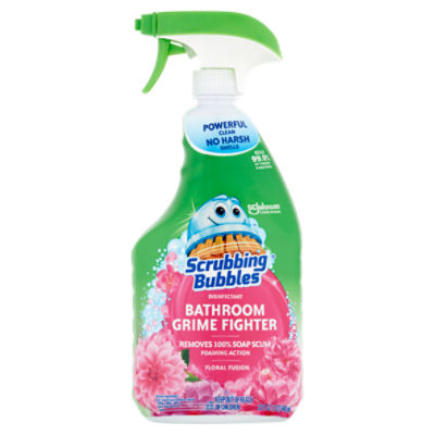 Scrubbing Bubbles Floral Fusion Bathroom Grime Fighter Disinfectant, 32 fl oz