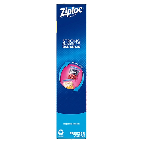 Ziploc® Brand Freezer Bags with Grip 'n Seal Technology, Gallon, 14 Count