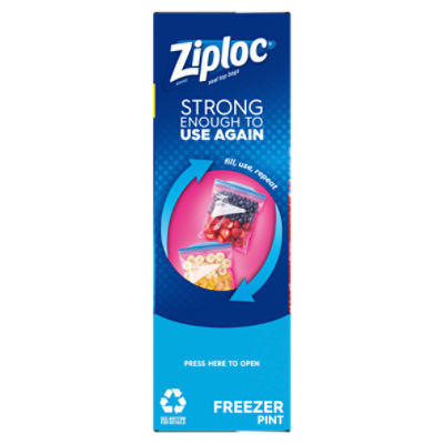  Ziploc Freezer Bags, Pint Size - 20 ct - 2 pk : Health &  Household