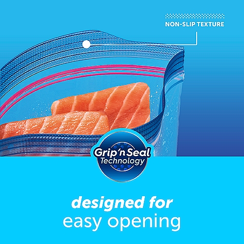Ziploc® Brand Freezer Bags with Grip 'n Seal Technology, Pint, 20