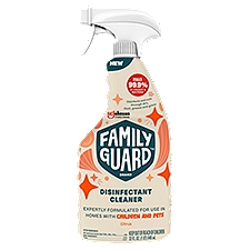 FamilyGuard Brand Disinfectant Cleaner, 32 ounce (496g), Citrus