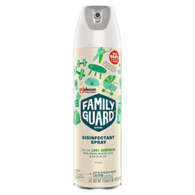 FamilyGuard Brand Disinfectant Spray 17.5 ounce (496g), Fresh.
