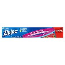 Ziploc® Brand Storage Bags with Power Shield Technology, Two Gallon, 12 Count