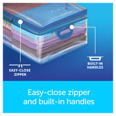 Ziploc® Flexible Totes, X-Large, 1 CT, Easy-Close Zipper, Soft