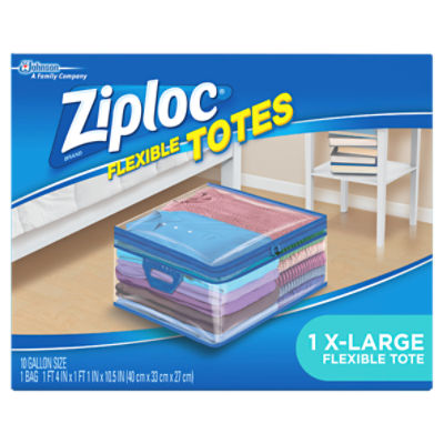 Ziploc Flexible Tote, 10 gal, Extra Large
