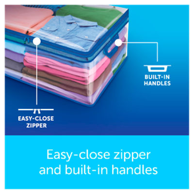 Ziploc® Flexible Totes, X-Large, 1 CT, Easy-Close Zipper, Soft