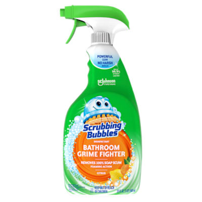 Scrubbing Bubbles Disinfectant Bathroom Grime Fighter Spray, Citrus, 32 fl oz, 32 Fluid ounce