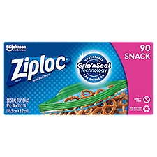 Ziploc Snack Bags, 90 Each