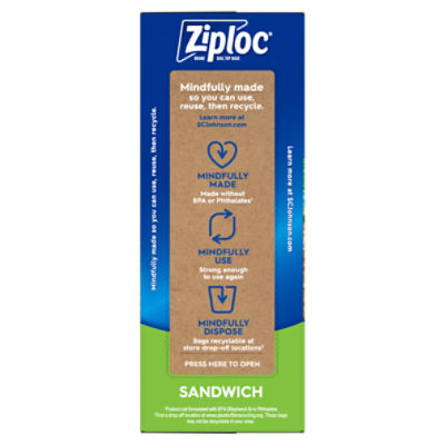 Ziploc Sandwich Bags, 90 ct 