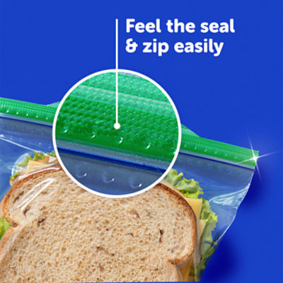 Handi-Wrap Sandwich Bags 40ct Zipper-wholesale