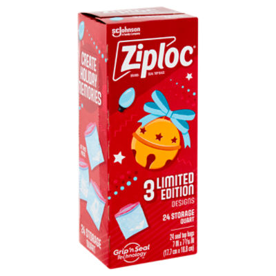ShopRite Double Zipper Seal Freezer Bags, Quart Size, 19 count
