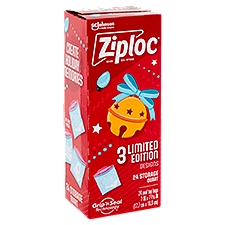 Ziploc Storage Quart Seal Top Bags Limited Edition, 24 count