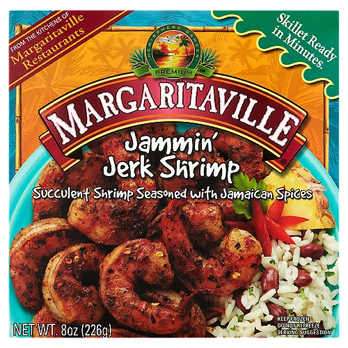 Margaritaville Jammin' Jerk Shrimp, 8 oz
Succulent Shrimp Seasoned with Jamaican Spices