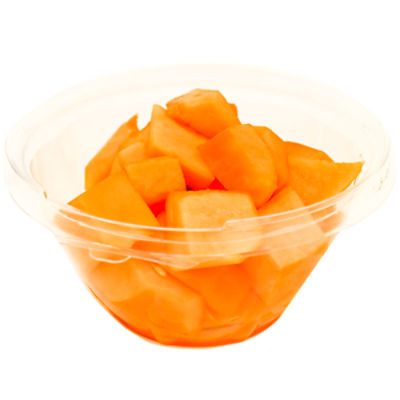 Fresh Made Cantaloupe Chunks, Swirl Bowl
