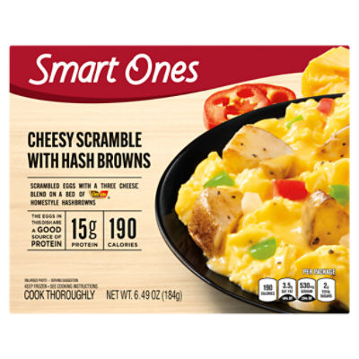Smart Ones Cheesy Scramble with Hash Browns, Eggs & Cheddar, Monterey