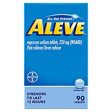 Aleve All Day Strong Naproxen Sodium Tablets, 220 mg, 90 count