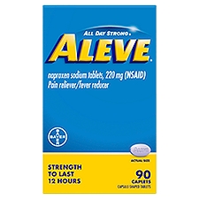 Aleve All Day Strong Tablets, Naproxen Sodium 220 mg, 90 Each