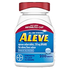 Aleve All Day Strong Naproxen Sodium Tablets, 220 mg, 200 count