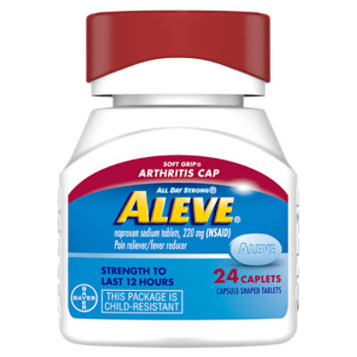 Aleve All Day Strong Naproxen Sodium Tablets, 220 mg, 24 count