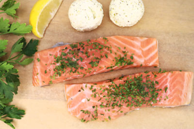 Fresh Made Garlic Butter Salmon