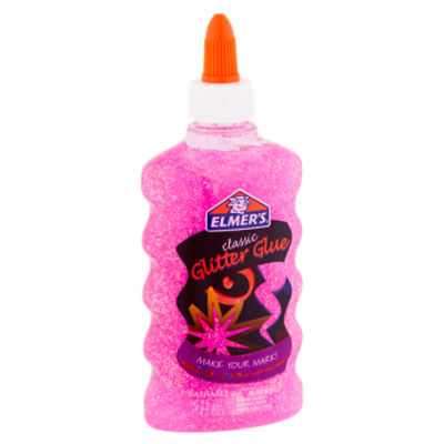 Elmer's Classic Pink Glitter Glue, 6 fl oz