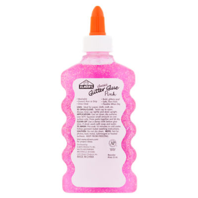 Elmers Glitter Glue, Classic, Pink - 6 fl oz