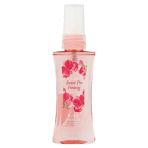 Body Fantasies Pink Sweet Pea Fantasy Fragrance Body Spray, 1.7 fl oz