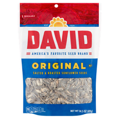David Original Salted & Roasted Sunflower Seeds, 14.5 oz