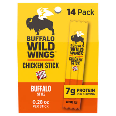 Slim Jim Buffalo Wild Wings Buffalo Style Chicken Stick, 0.28 oz, 14 count