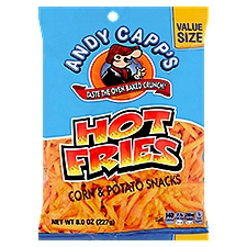Andy Capp's Hot Fries Corn & Potato Snacks, 8 oz, 8 Ounce