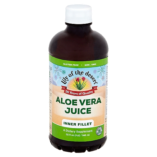 Lily of the Desert Aloe Vera Juice Inner Fillet Dietary Supplement, 32 fl oz