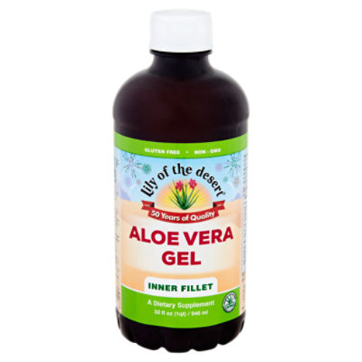 Lily of the Desert Aloe Vera Gel Inner Fillet Dietary Supplement, 32 fl oz