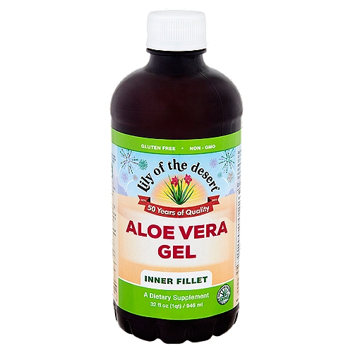 Lily of the Desert Aloe Vera Gel Inner Fillet Dietary Supplement, 32 fl oz