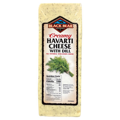Black Bear Creamy Havarti Cheese with Dill