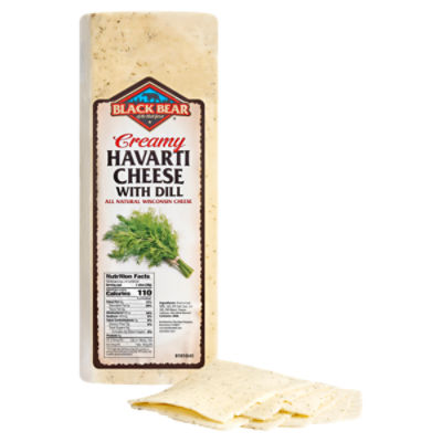 Black Bear Creamy Havarti Cheese with Dill