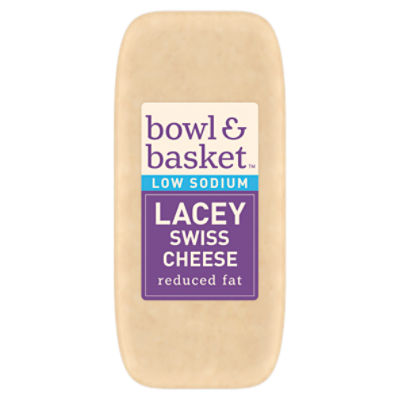 Bowl & Basket Reduced Fat Low Sodium Lacey Swiss Cheese