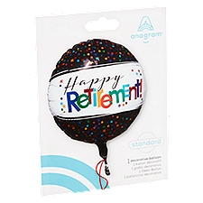 Anagram Happy Retirement! Standard Decorative Balloon, 1 Each