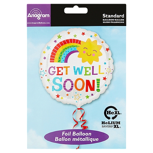 Anagram Standard Get Well Soon! Foil Balloon