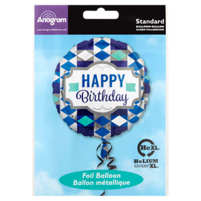 Anagram Standard Happy Birthday Foil Balloon, 1 Each