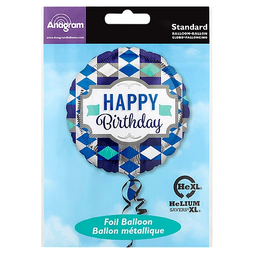 Anagram Standard Happy Birthday Foil Balloon