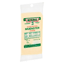 Migdal Kosher Sliced Natural Muenster Cheese, 6 oz