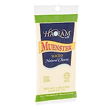 Haolam Muenster Sliced Natural Cheese, 6 oz