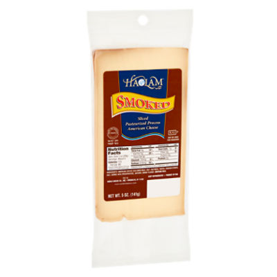 Haolam Smoked Sliced Pasteurized Process American Cheese, 5 oz