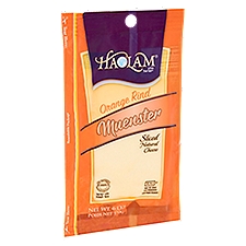 Haolam Orange Rind Muenster Sliced Natural Cheese, 6 oz