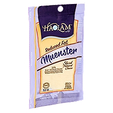 Haolam Reduced Fat Muenster Sliced Natural Cheese, 6 oz