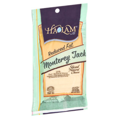 Haolam Reduced Fat Monterey Jack Sliced Natural Cheese, 6 oz