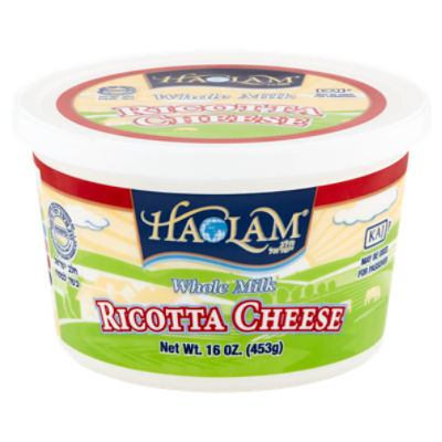 Haolam Whole Milk Ricotta Cheese, 16 oz