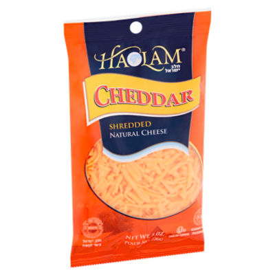 Haolam Cheddar Shredded Natural Cheese, 8 oz