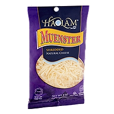 Haolam Muenster Shredded Natural Cheese, 8 oz